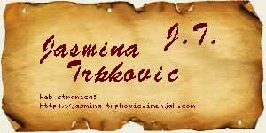 Jasmina Trpković vizit kartica